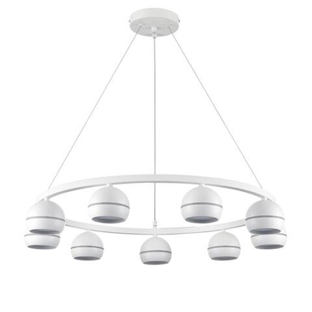 8254/9 COMFI LN26 246 белый металл Светильник подвесной LED GX53 8*7W 220V LUAZANA