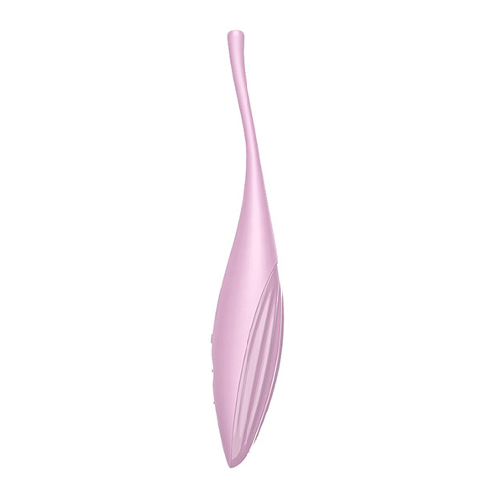 Нежно-розовый точечный стимулятор 18см Satisfyer Twirling Joy