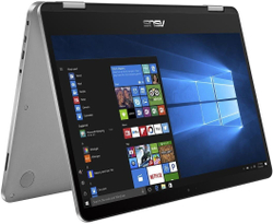 Ноутбуки Asus VivoBook Flip 14 TP401MA-EC296T Grey/ Pentium N5030/4G/128G eMMC/14; FHD IPS Touch/WiFi/BT/Win10 + стилус