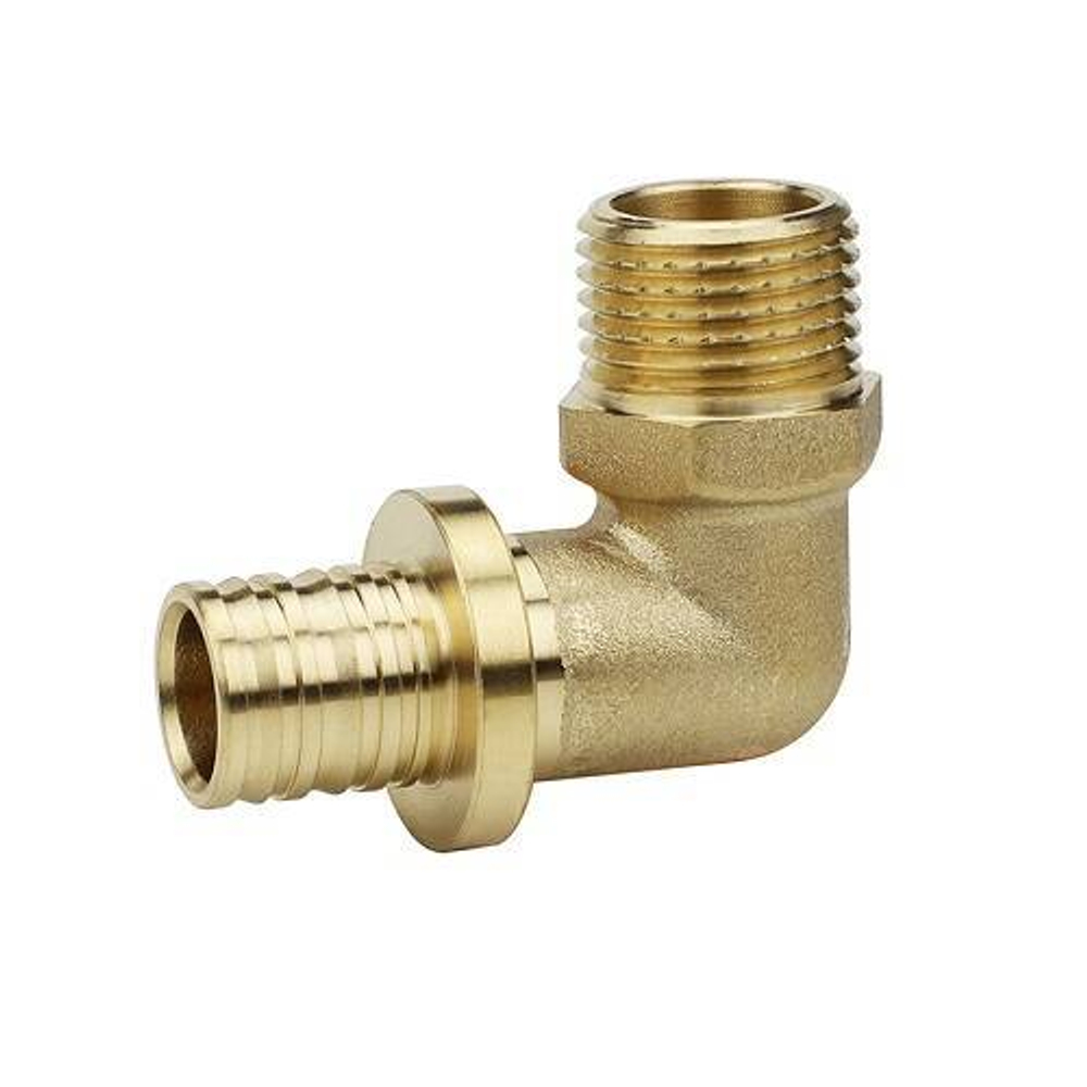 Переход на наружную резьбу угловой Varmega Slide-fit - 16 x 1/2" (для PEX труб, латунь)