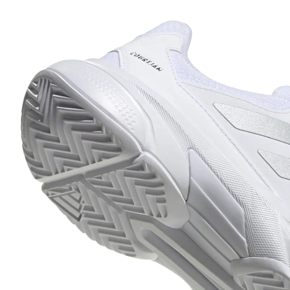 Женские теннисные кроссовки Adidas CourtJam Control 3 W - cloud white/silver metallic/frozen purple