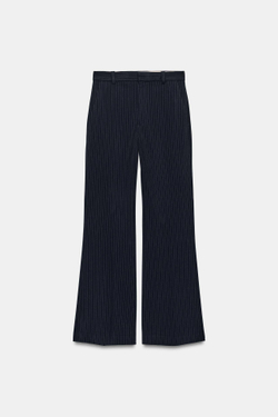 ZARA БРЮКИ В ТОНКУЮ ПОЛОСКУ С ВЫСОКОЙ ПОСАДКОЙ — ZW COLLECTION, ПОЛОСКИ