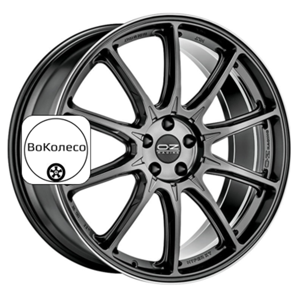 9x21/5x112 ET37 D79 Hyper XT HLT Star Graphite Diamond Lip OZ