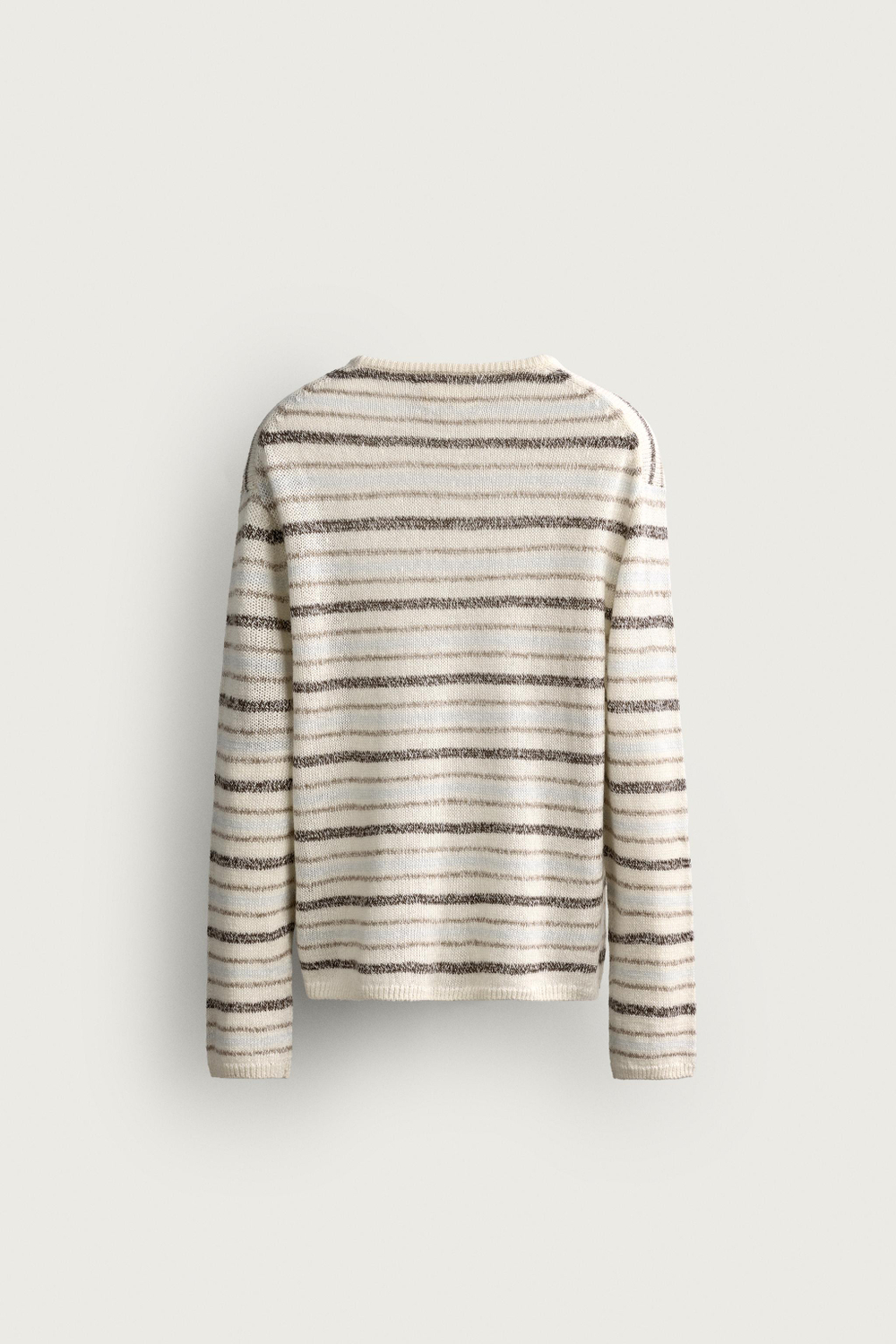 СВИТЕР В ПОЛОСКУ ИЗ ЛЬНА И КАШЕМИРА — ZARA