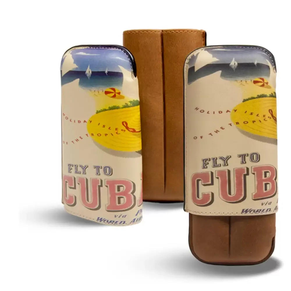 Футляр FLY TO CUBA WHISKEY на 2 сигары