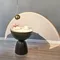 Журнальный столик Drum, Ø51х50 см, белая керамика, латунь
