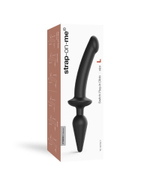 Черный двусторонний фаллоимитатор Strap-On-Me Dildo Plug-In Switch size S (Цвет: черный)