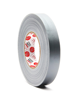Клейкая лента Gaffer Tape@MATT - Гаффа тейп 25мм/50м - Матовый Серебро/Серый