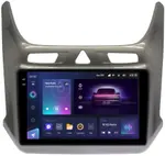 Магнитола для Chevrolet Cobalt 2011+, Ravon R4 (рамка серый глянец) - Teyes CC3-2K монитор 9.5" 2K QLED на Android 10, Быстрая, CarPlay, 4G SIM-слот