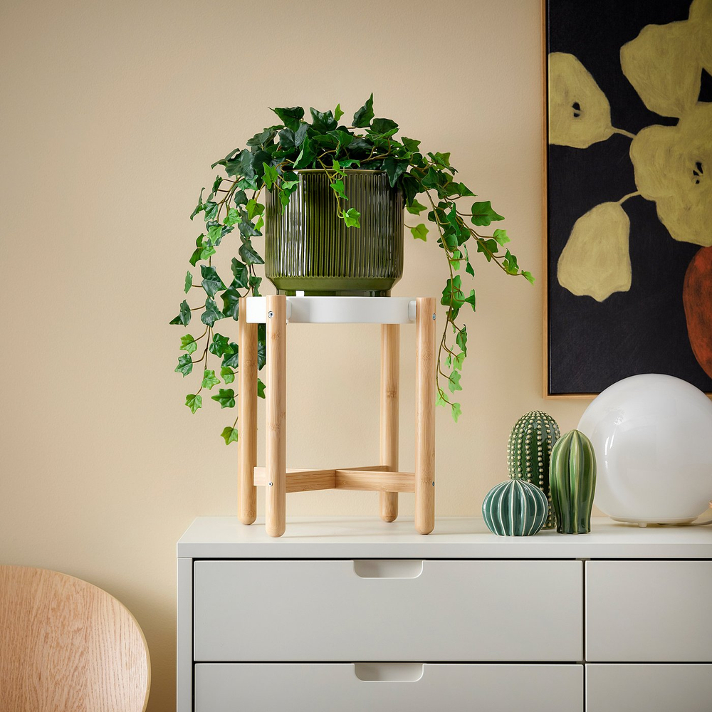 IKEA HONUNGSPALM  (ИКЕА ХОНУНГСПАЛМ)  -  Кашпо для цветов - для дома/улицы зелёное 19 см