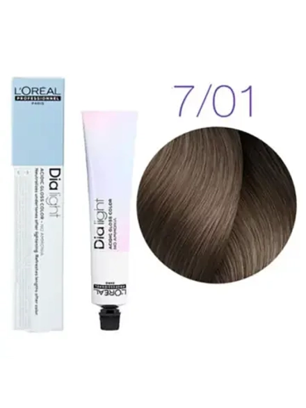 L'Oreal Professionnel Dia Light 7.01 блондин натурально пепельный 50мл