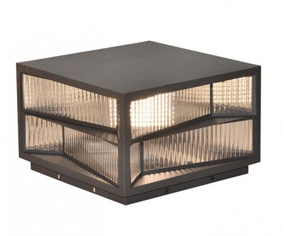 09322,19 Светильник уличный Файви черный w30*30 h20 E27 1*60W. ТМ Kink Light