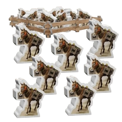Набор деревянных ослов «Ла Гранха». Предзаказ-PZ-16444-donkey-crowdgames.ru-1