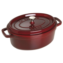 STAUB Чугунная кокотница овальная 27 см 3,2 л с гренадином для запекания (II сорт) EAN 3272340002540