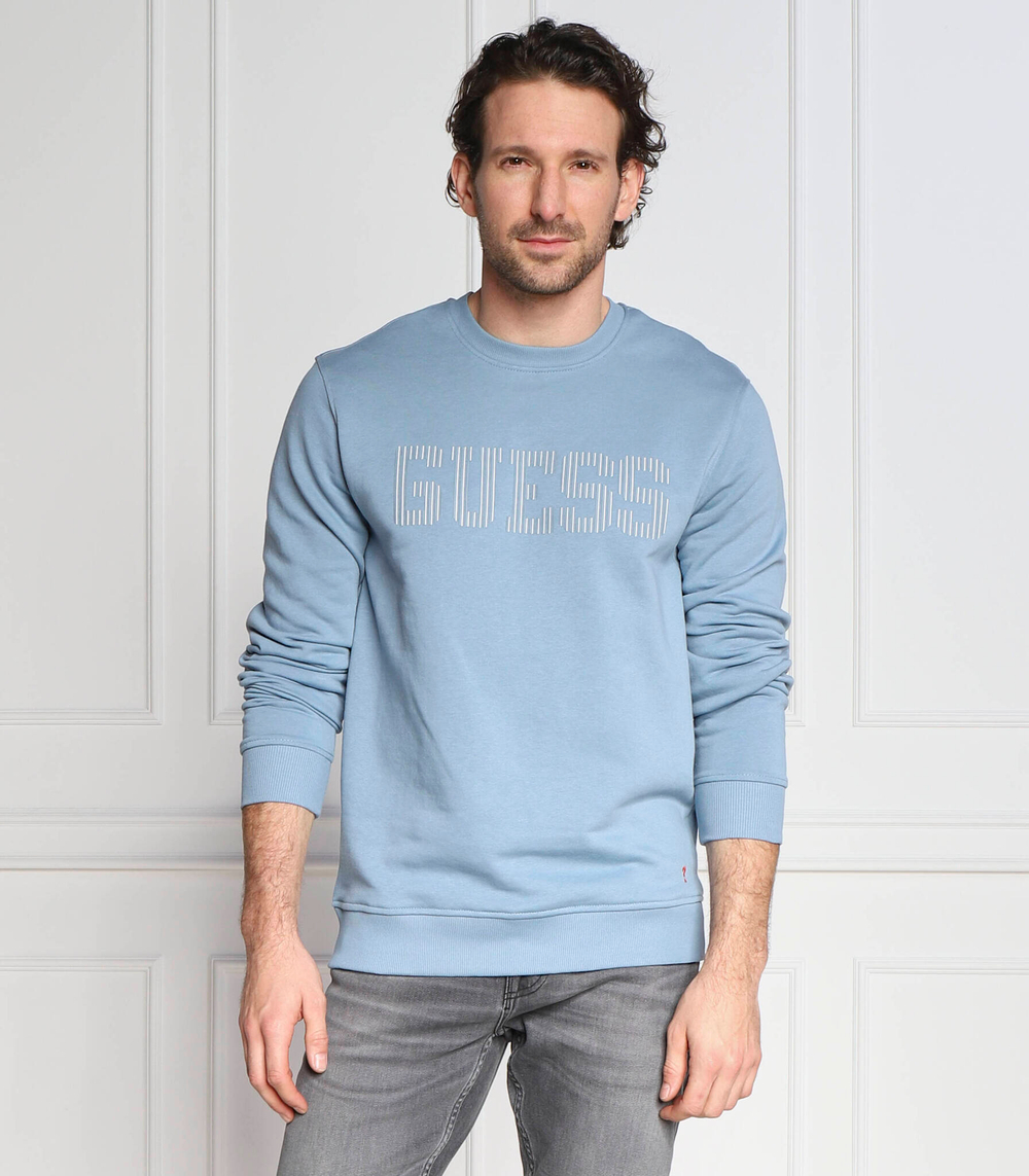 Худи beau cn fleece GUESS - голубой(M3RQ08 KBK32)