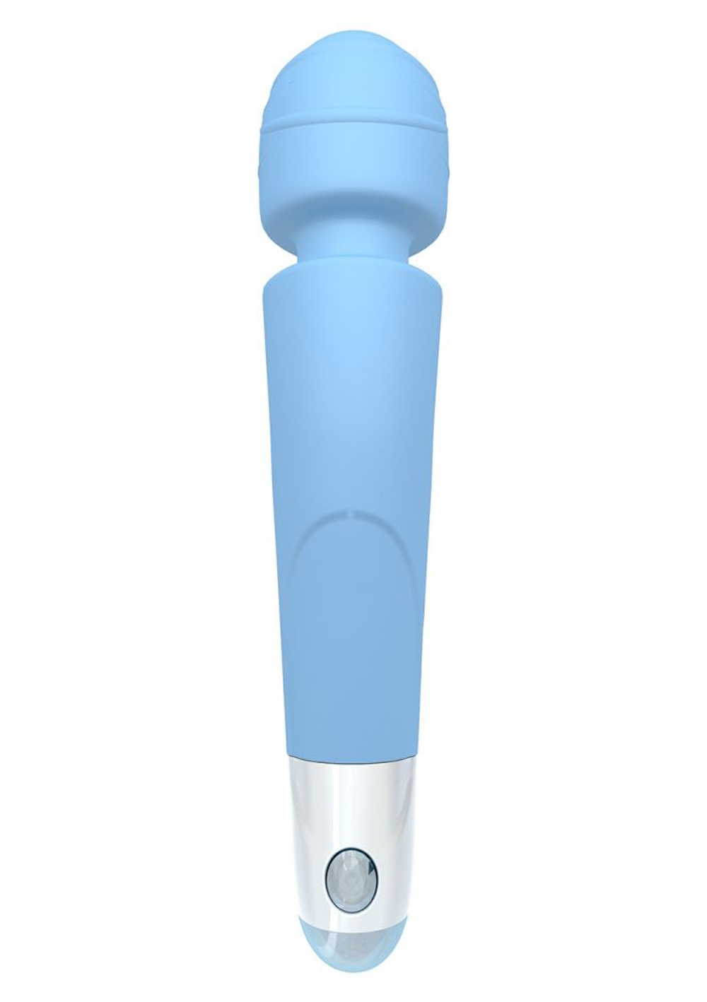 Голубой вибромассажер Soft Touch Body Wand Massager - 20 см. (Цвет: голубой)