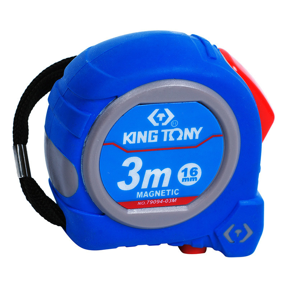 KING TONY (79094-03M) Рулетка измерительная 3 м, магнитный крюк