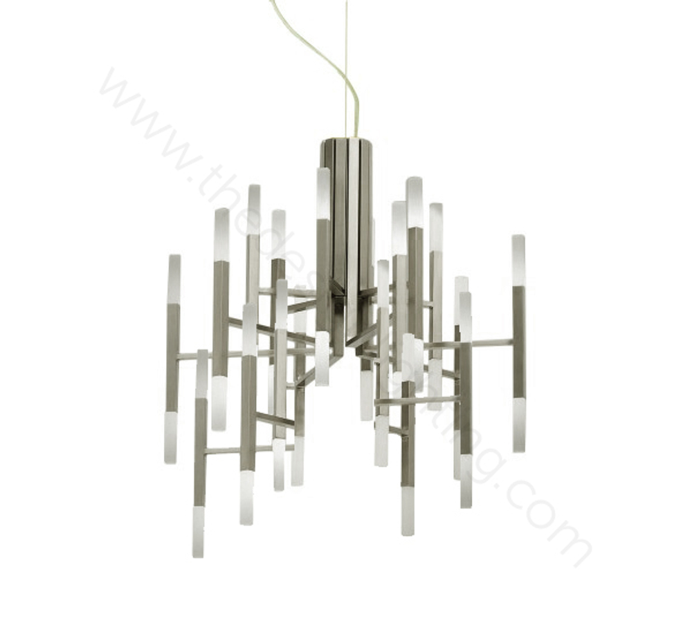 Pendant design lamp  THE LIGHT by Alma 36 lampshades (Nickel)