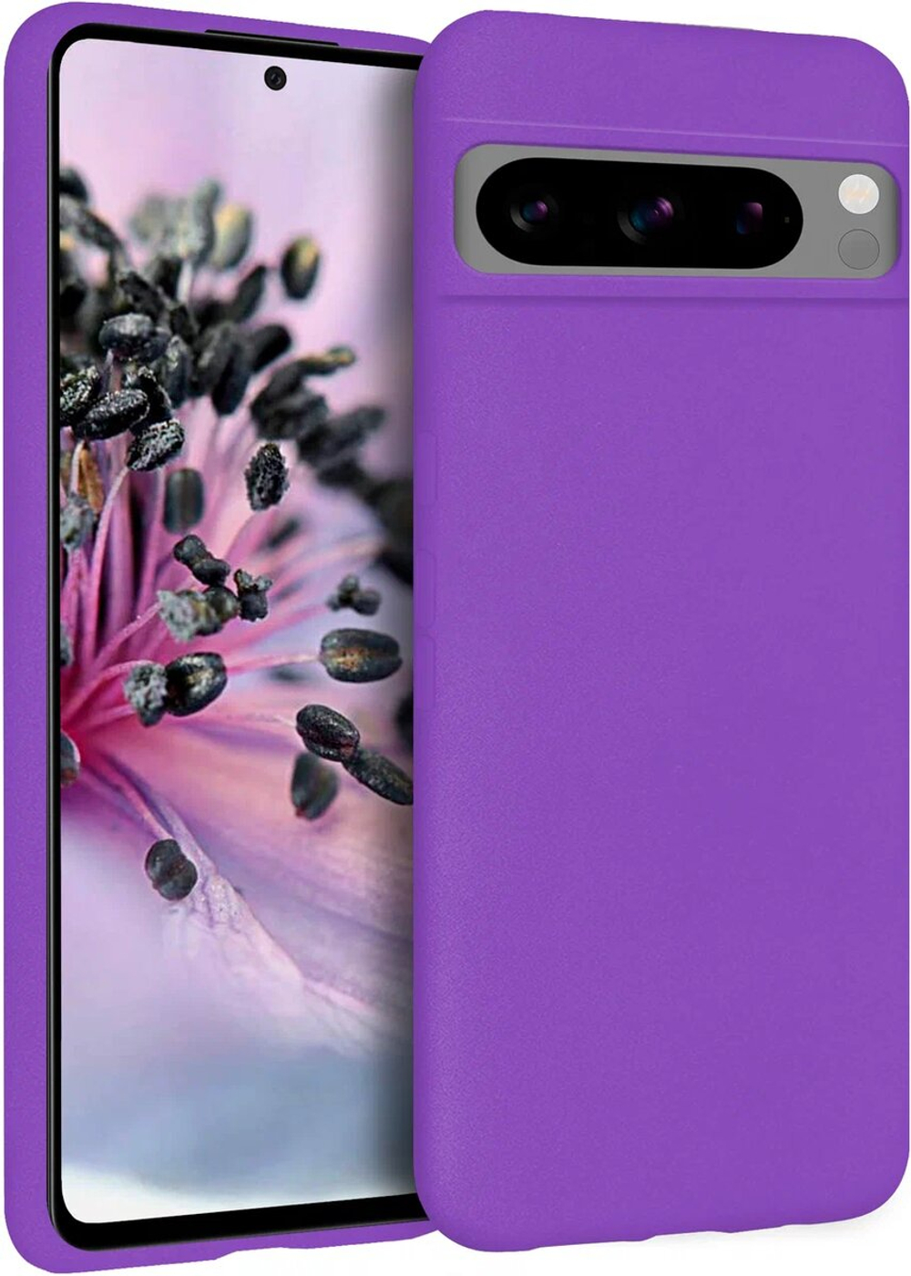Мягкий Soft Touch чехол из силикона для GOOGLE PIXEL 8 PRO с бархатной подкладкой
