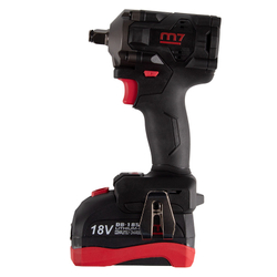 MIGHTY SEVEN (DW-404A) Гайковерт аккумуляторный ударный 1/2", 900 Нм, 18 В, укороченный