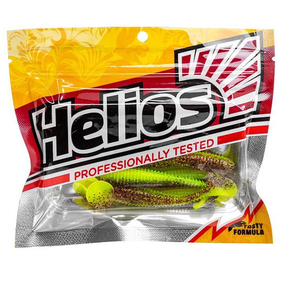 Виброхвост Catcher 2,75'/7 см Golden Lime 7шт. (HS-1-048) Helios