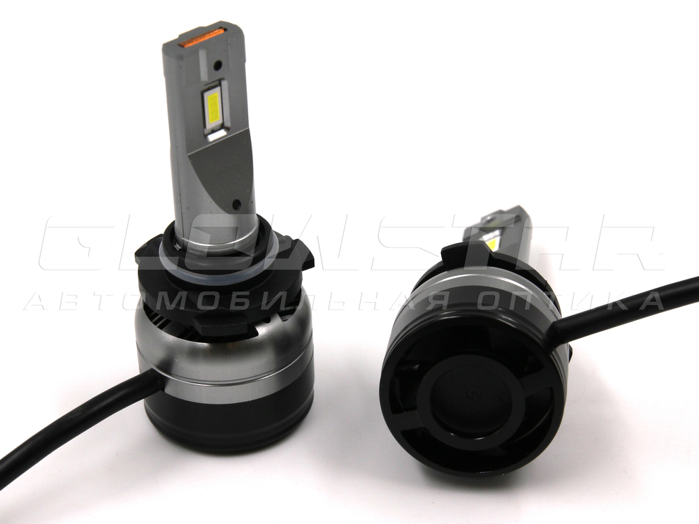 Светодиодные лампы головного света Sariti F16 HB3 (9005) с вентилятором 12V 35W 6000K (комплект, 2шт)