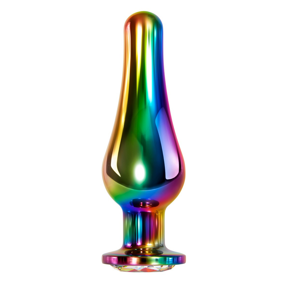 Evolved RAINBOW METAL PLUG LARGE Радужная анальная пробка