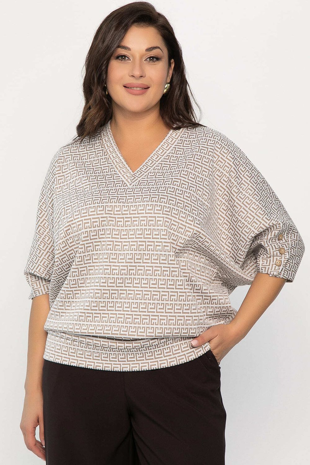 Джемпер трикотажный Вэнсдей (бежевый) Б14485-4М LT Collection (Акция)