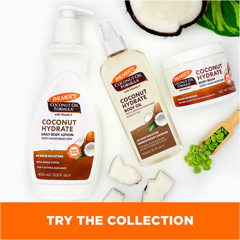 Palmer's, Coconut Oil Formula® с витамином E, кокосовое гидратное масло для тела, 150 мл (5,1 жидк. Унции)