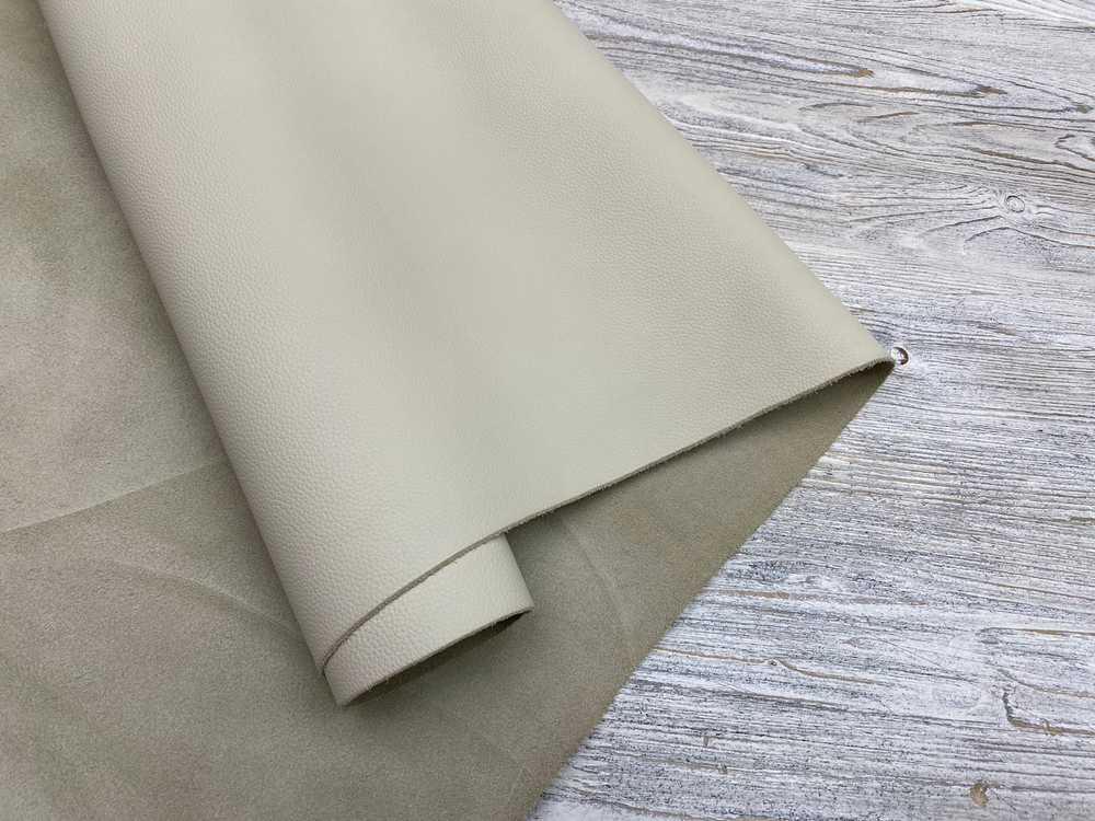 Бежевая кожа для сумок Soffio Oyster Gray