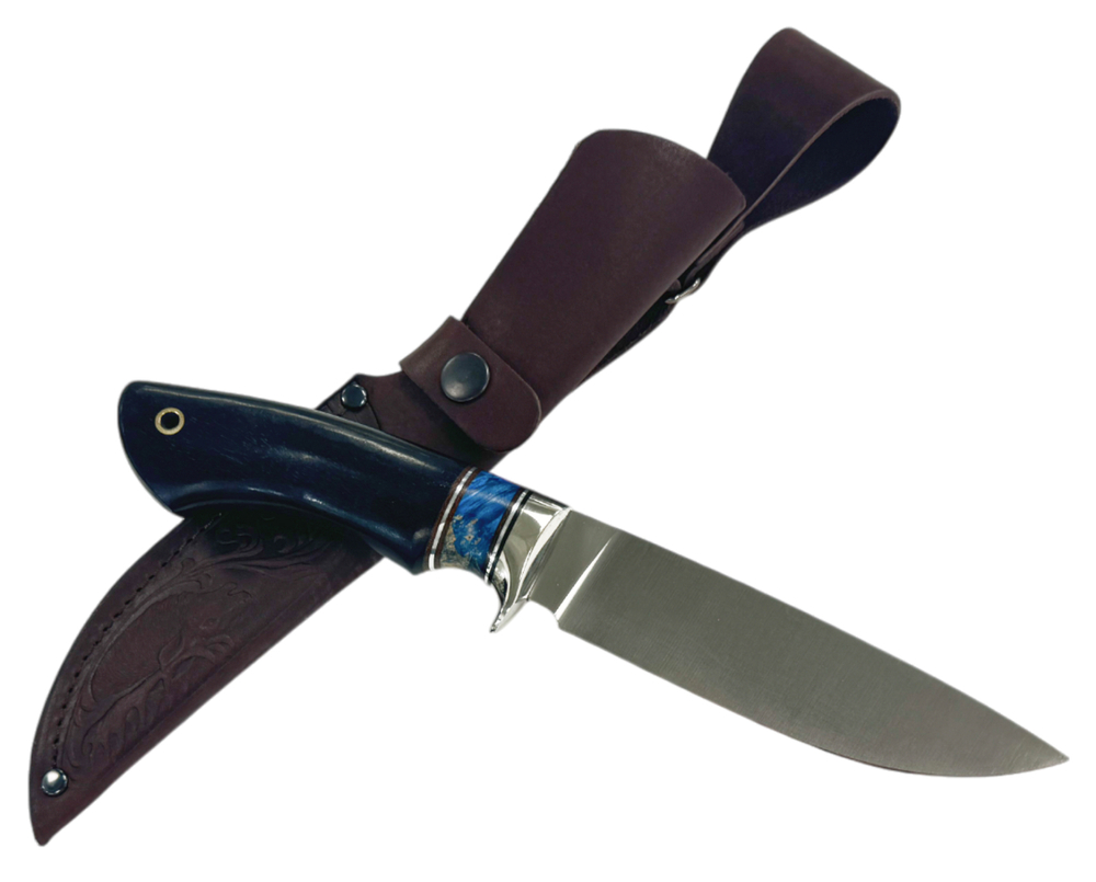 Нож Ладья, Bohler N690, граб, карельская берёза