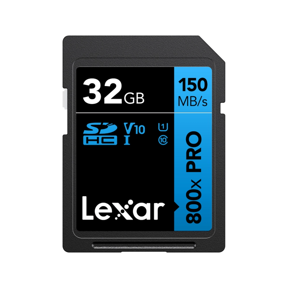 Карта памяти Lexar High-Performance 800x Blue PRO SDHC 32GB UHS-I U1 V10, R/W 150/45 МБ/с