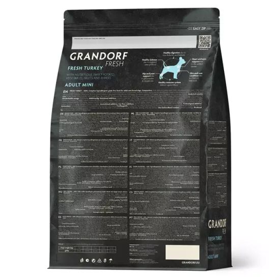 Grandorf Fresh Сухой корм для собак мелких пород, со вкусом индейки с бататом