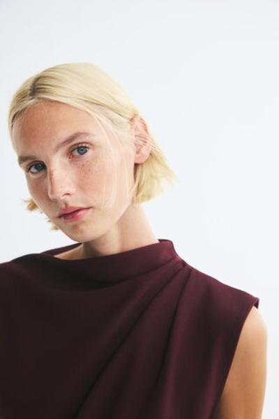 Асимметричное платье с поясом - H&M