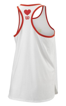Женский топ теннисный Wilson W Queen Tech Tank - white