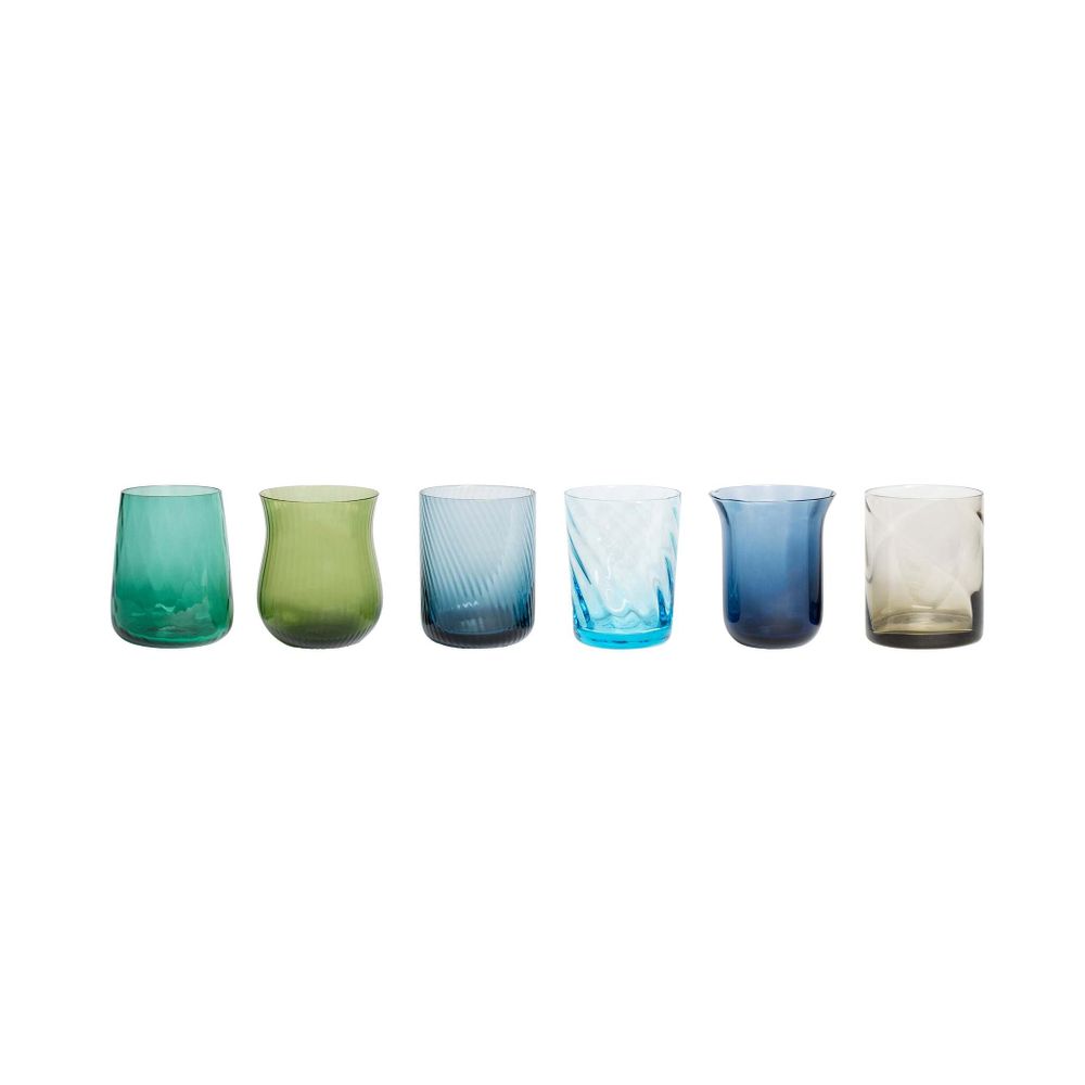 Набор стаканов Texture Diseguale Clear, 6 шт.