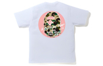A Bathing Ape A Bathing Ape Bathing Ape Circle Tee белый розовый