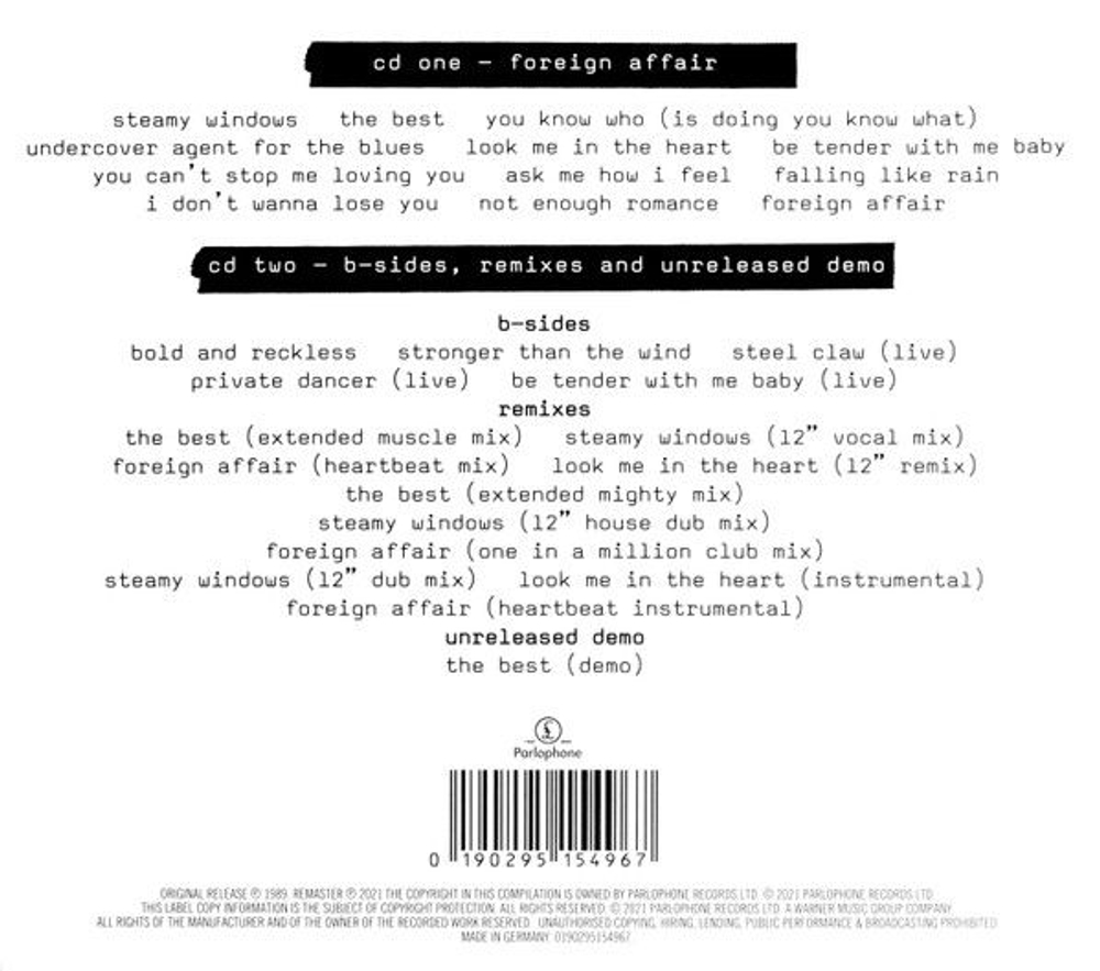 Tina Turner — Foreign Affair (CD)