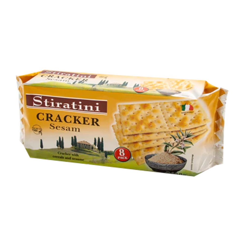 Крекеры 250 г, с кунжутом, TM Stiratini
