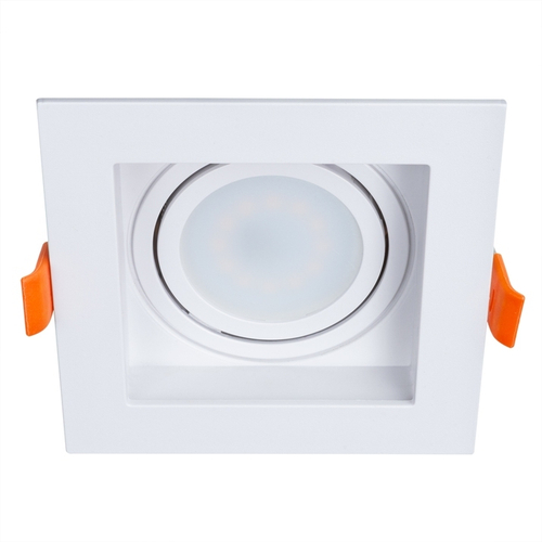 Светильник встр.  GU10  Simplex A6662PL-1WH  1*15W белый квад. 9,5см 4,15*10,2