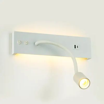 CL704470 Декарт Белый Св-к Настенный с USB