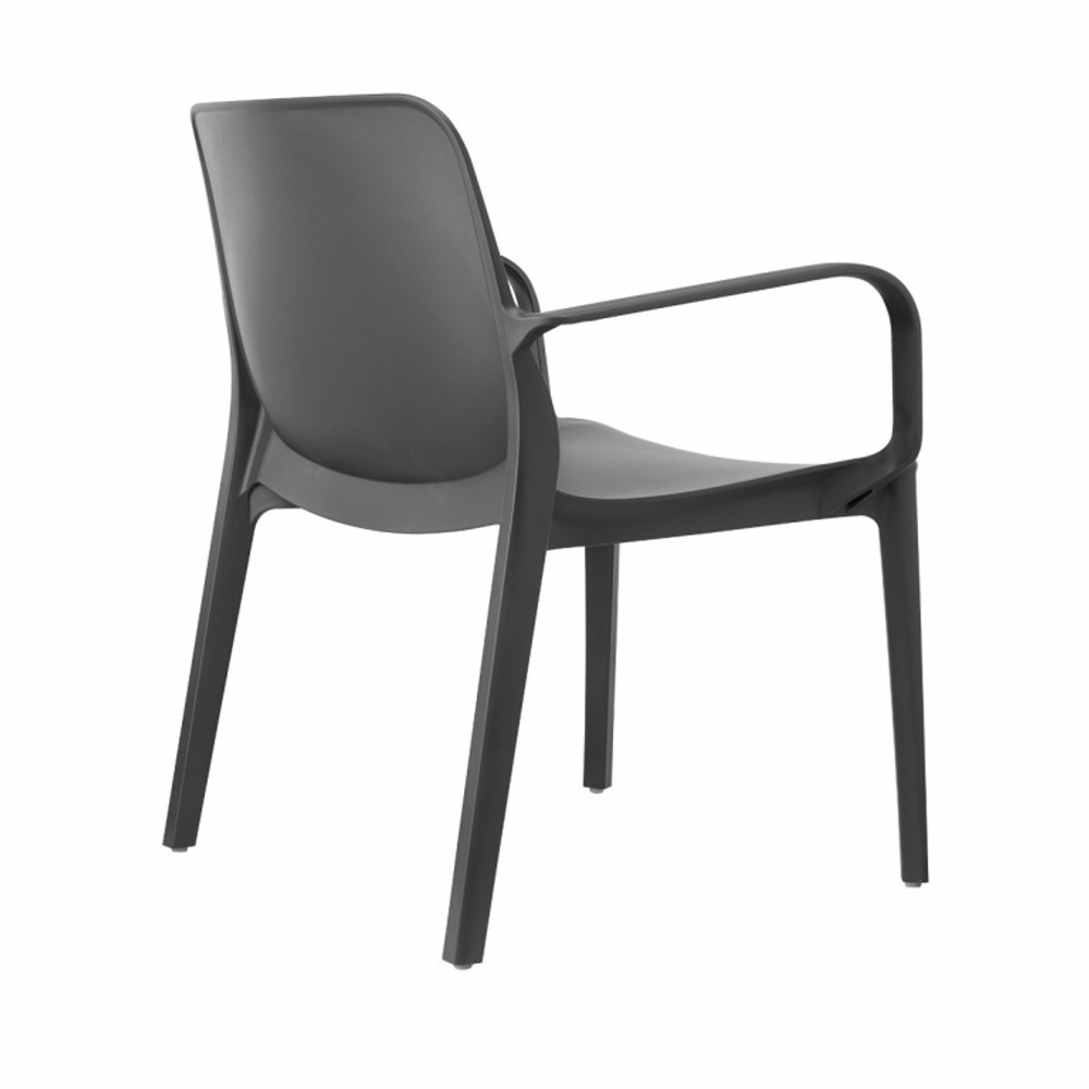 Кресло пластиковое Scab Design Ginevra Lounge, антрацит