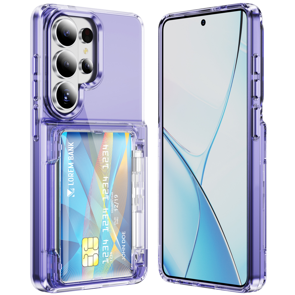 Прозрачный чехол Lumen Case с подставкой 2‑в‑1 и отделением для карт: Samsung Galaxy S26 Ultra