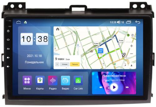 Магнитола для Toyota Land Cruiser Prado 120, Lexus GX470 (экран климата внизу) - Parafar PF456UHD на Android 13, Быстрая, QLED, CarPlay, 4G SIM-слот