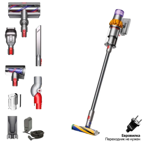 Беспроводной вертикальный пылесос Dyson V15 Detect Absolute (SV47), Yellow / Nickel (Желтый / Никель), EU