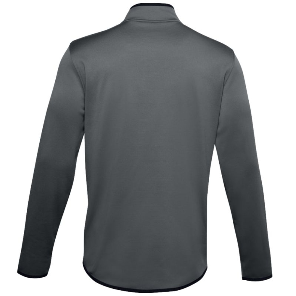 Мужская теннисная толстовка Under Armour Men's Armour Fleece 1/2 Zip - pitch gray/black