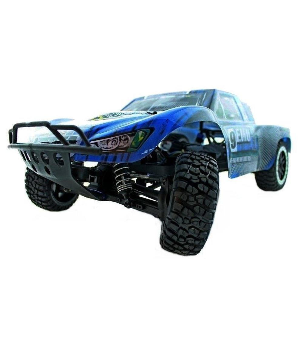 Радиоуправляемый шорт-корс Remo Hobby 9EMU Brushless 1/8, 4WD, мощный электродвигатель, управление до 150 метров, синий цвет