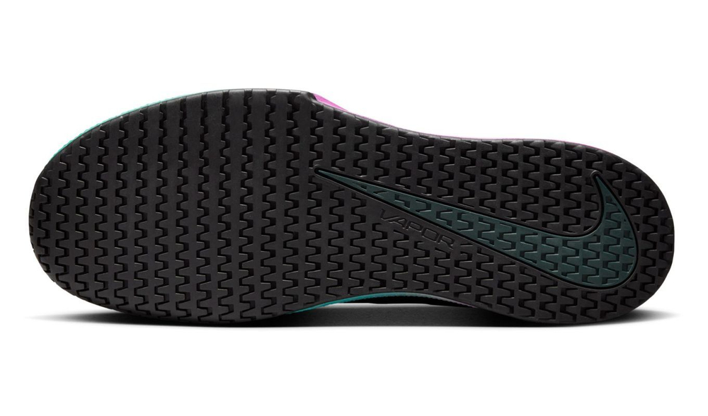 Мужские кроссовки теннисные Nike Vapor Lite 2 Premium - black/metallic silver/deep jungle/metallic silver