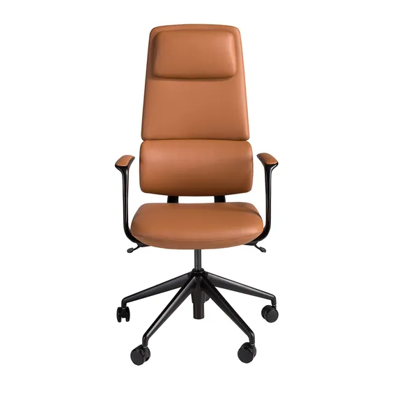 Офисное кресло Angel Cerda 4261 из коричневой экокожи