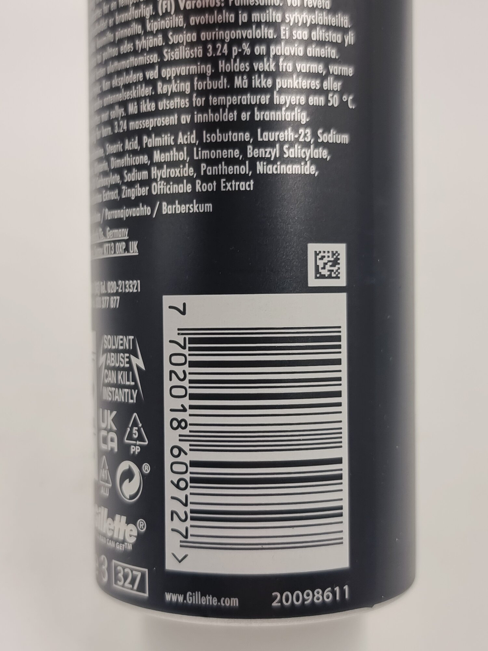 Пена для бритья Gillette Labs Quick Rinse Shave Foam 240 мл (Из Финляндии)